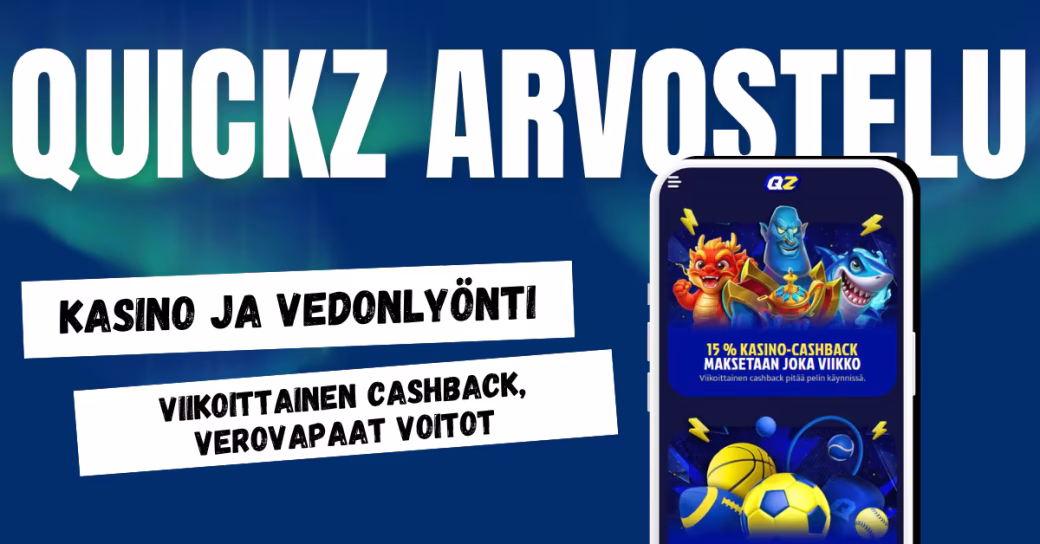 Quickz Casino on verovapaa Zimpler kasino ilman rekisteröitymistä.