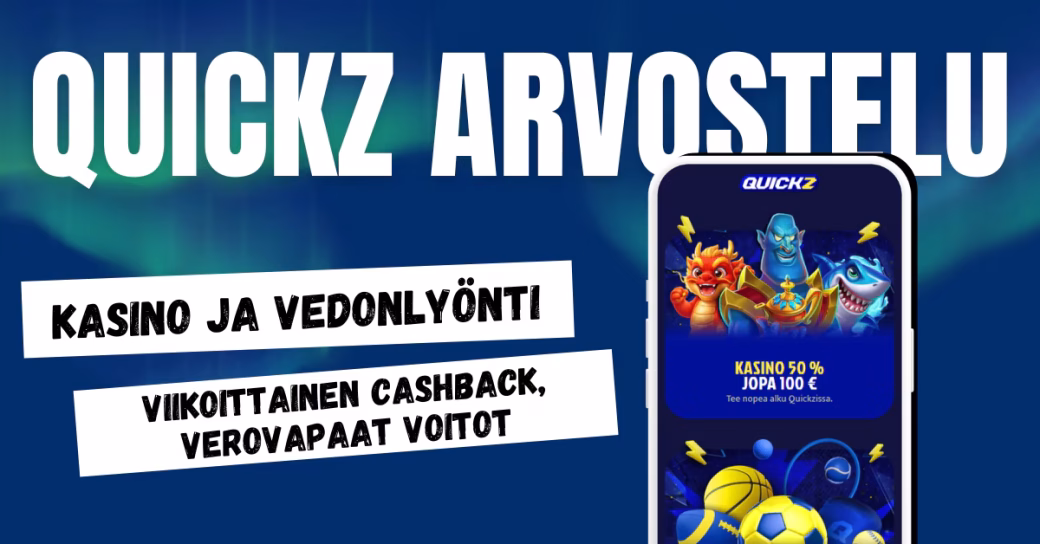 Quickz Casino on verovapaa Zimpler kasino ilman rekisteröitymistä.