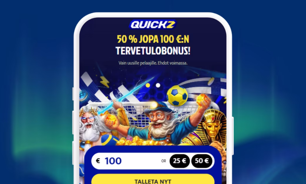 Quickz talletukset verkkopankkitunnuksin Zimplerillä.