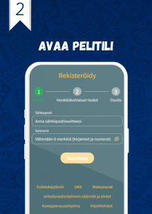 Täytä rekisteröitymislomake.