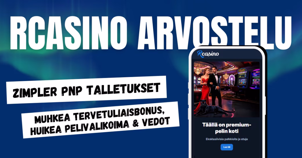 RCasinolta muhkeat bonukset ja iso pelivalikoima sekä vedot.