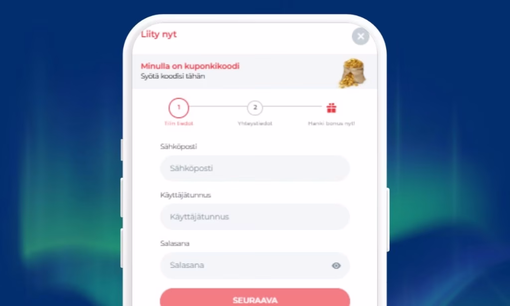 Rekisteröidy ja tallenna RealSpin Casinolle