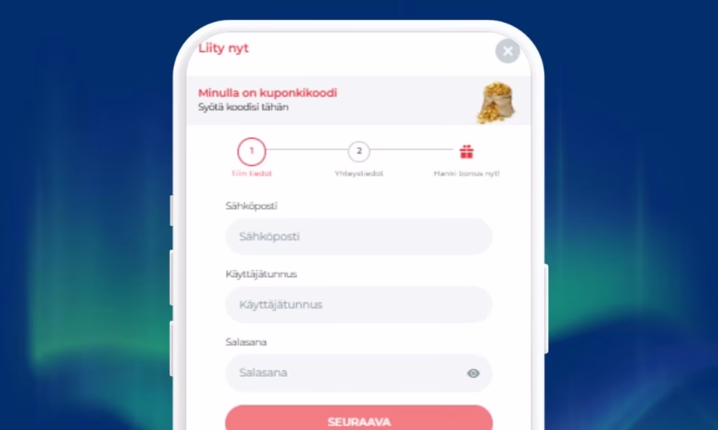Rekisteröidy ja tallenna RealSpin Casinolle