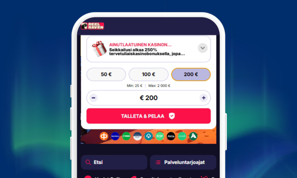 ReelRaven Casinolle nopeat talletukset Trumolla.