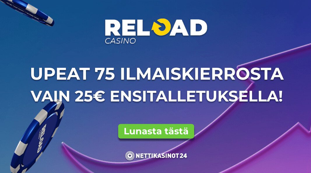 upeat 75 spinniä 25€ talletuksella