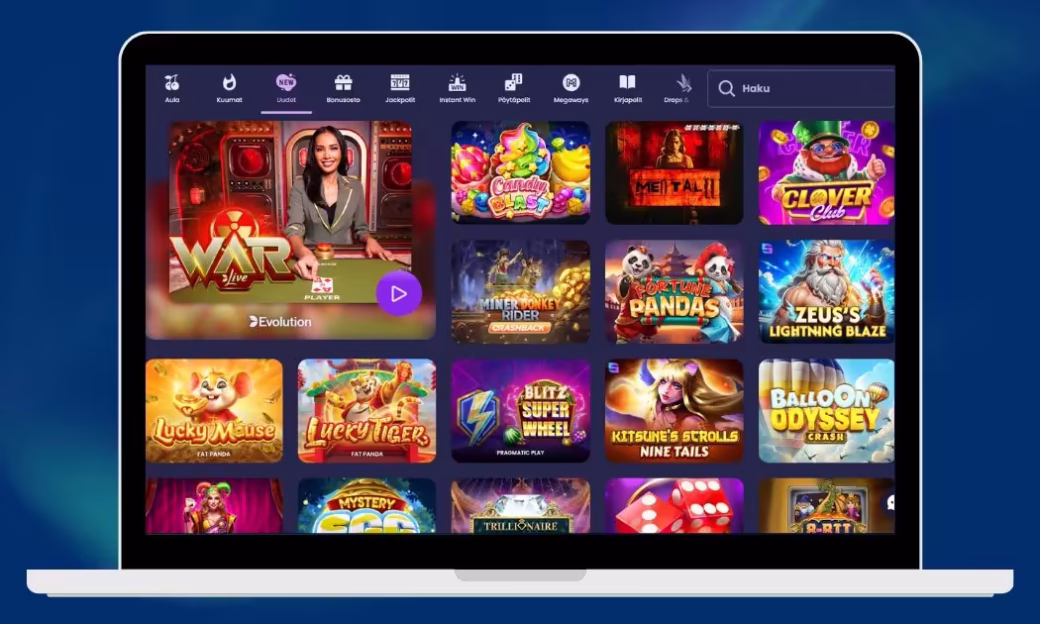 Re Spin Casino tarjoaa kaikki suosituimmat kolikkopelit.