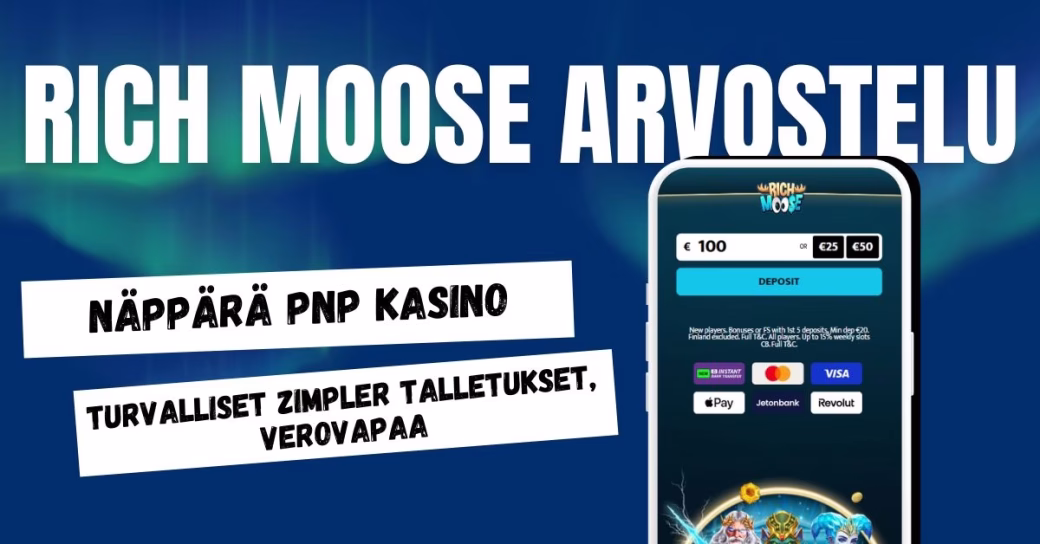 Rich Moose Casino arvostelu ja kokemuksia