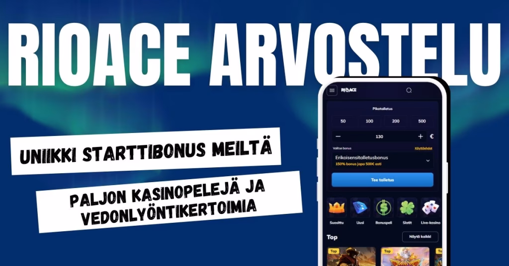 RioAce Casino arvostelu ja kokemuksia