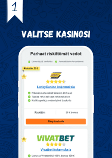 Valitse riskitön kasino listaltamme.
