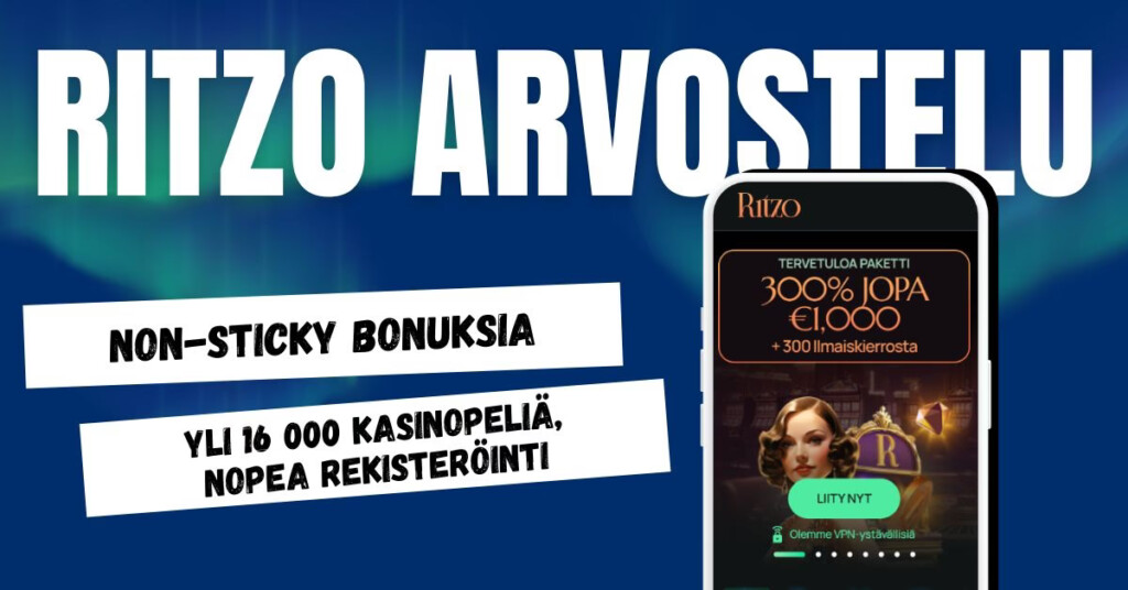 Ritzo Casino paljon bonuksia ja pelejä nopealla rekisteröitymisellä