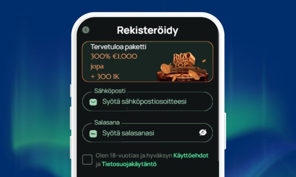 Ritzo Casino nopea rekisteröityminen