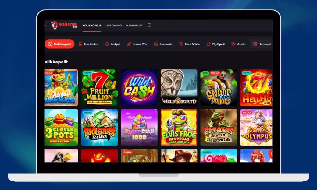 Roosterbet Casinolta löytyy valtava valikoima kolikkopelejä.