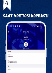 Voitot siirtyvät pankkitilille Voitot siirtyvät pankkitilillesi