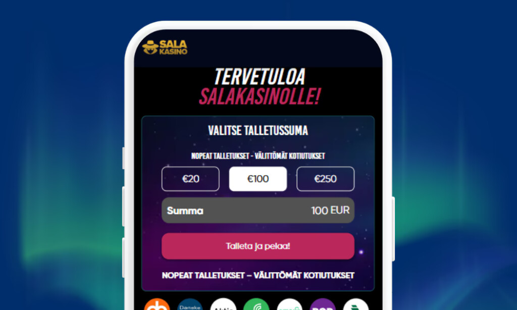 Salakasino rahansiirrot Briten välityksellä verkkopankkitunnuksin.