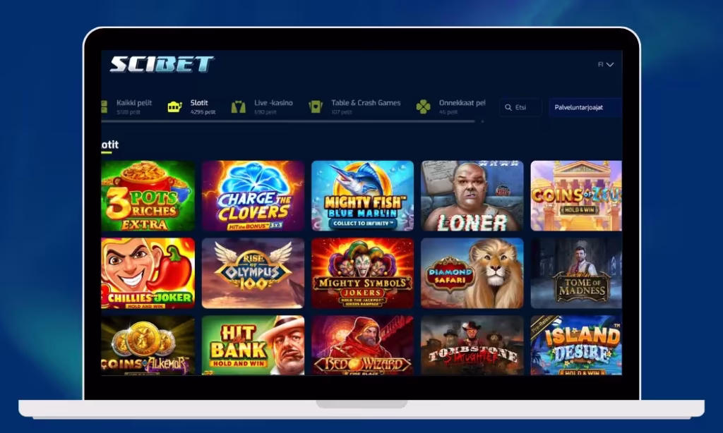 Scibet Casinolta löytyvät kaikki uusimmat kolikkkopelit