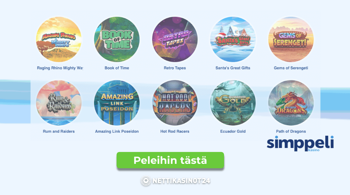 simppelin pelivalikoima simppelin pelivalikoima