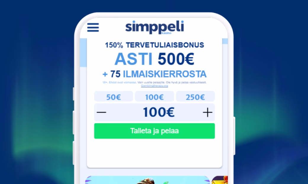 Simppeli Casinolle kaikki talletukset Viljolla.
