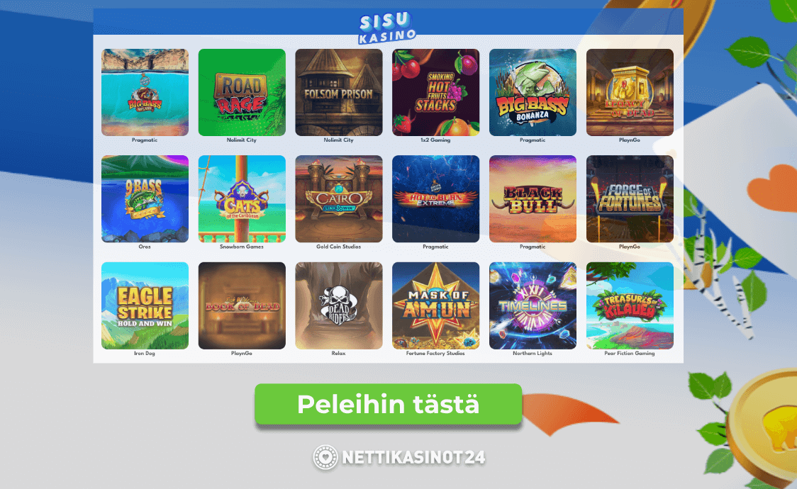 sisu kasinon suuri pelivalikoima