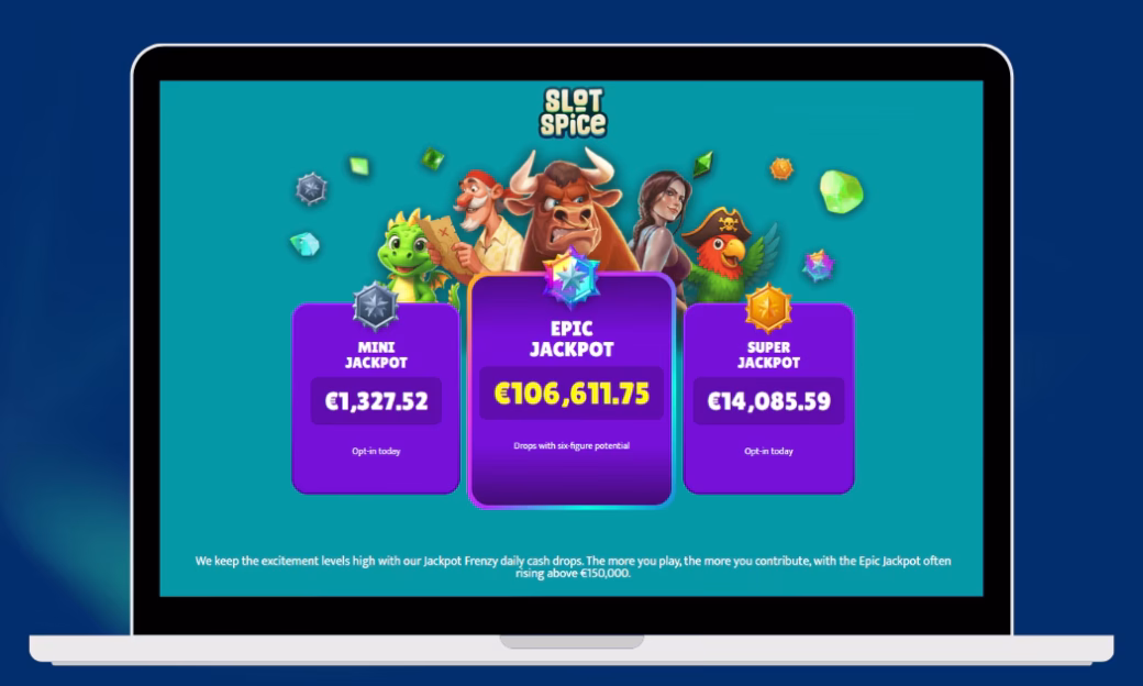 Slot Spice Casinolta löytyvät myös jackpot-pelit