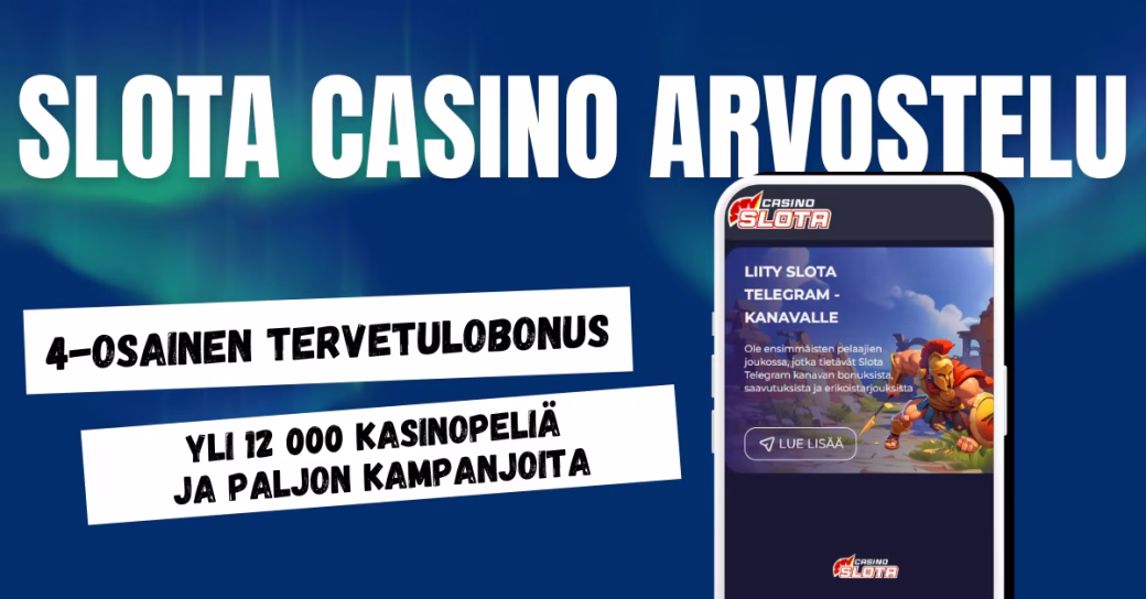 Slota Casinolta bonus neljällä ensitalletuksella ja yli 12 000 kasinopeliä.