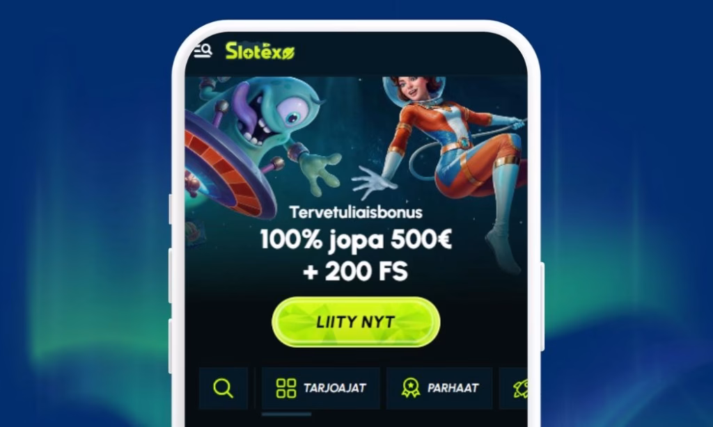 Slotexo Casinolle rekisteröidään pelitili