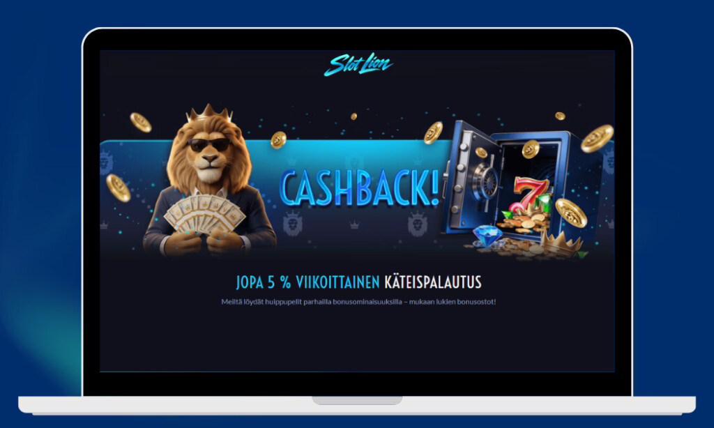 SlotLion Casinolta pelaajille cashback joka viikko.
