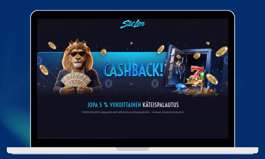 SlotLion Casinolta pelaajille cashback joka viikko.