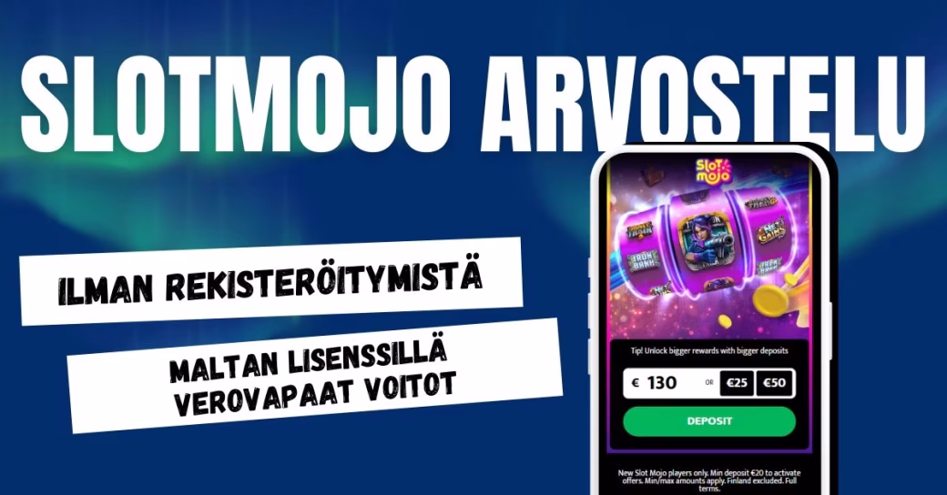 SlotMojolla pelaat ilman rekisteröitymistä, verovapaasti
