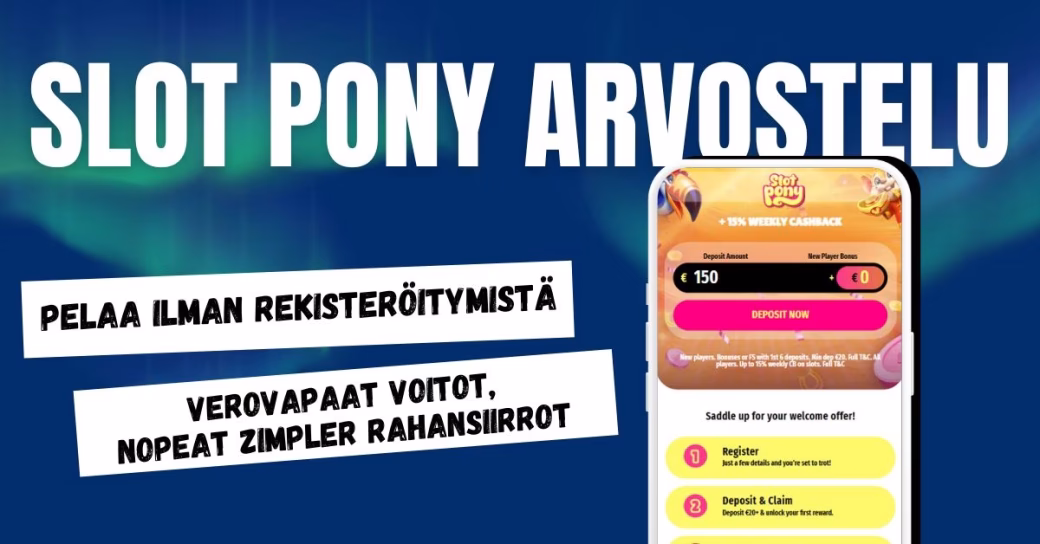 SlotPony Casinolla pelaat ilman rekisteröitymistä