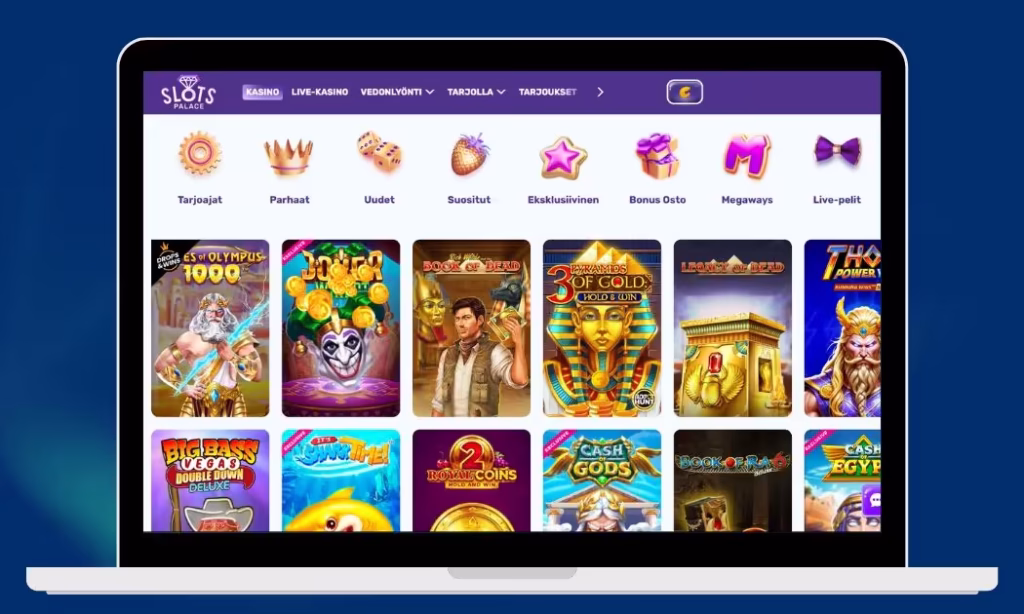 SlotsPalace Casino pelivalikoimaa
