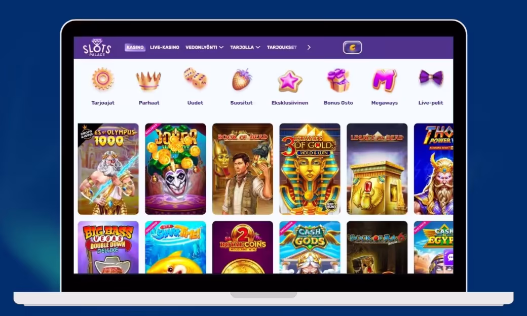 SlotsPalace Casino pelivalikoimaa