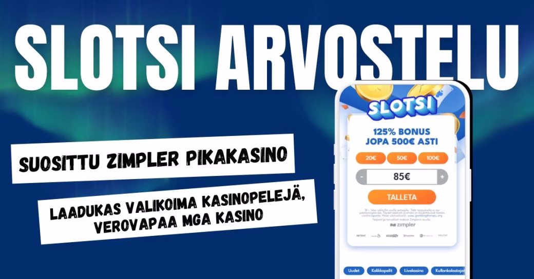 Slotsi Kasino arvostelu ja kokemuksia.