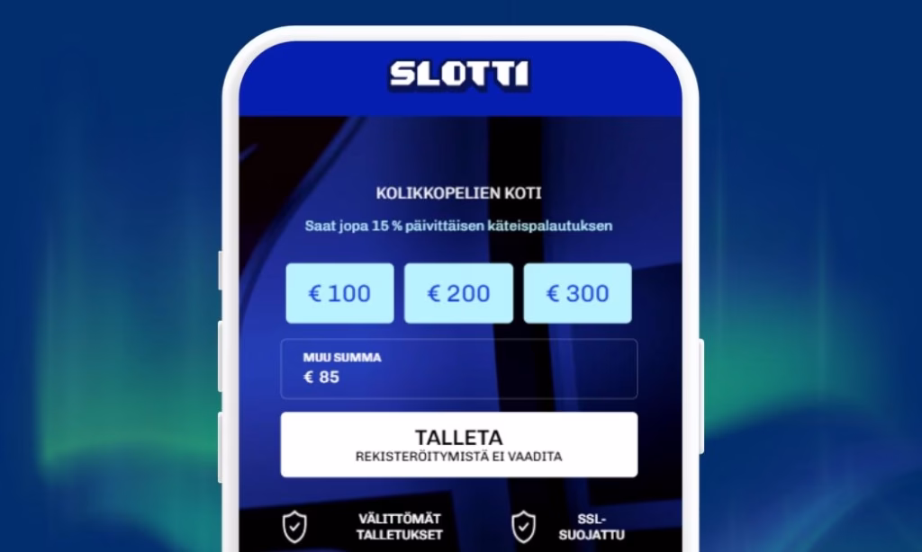 Slotti Casinolle talletat Briten välityksellä