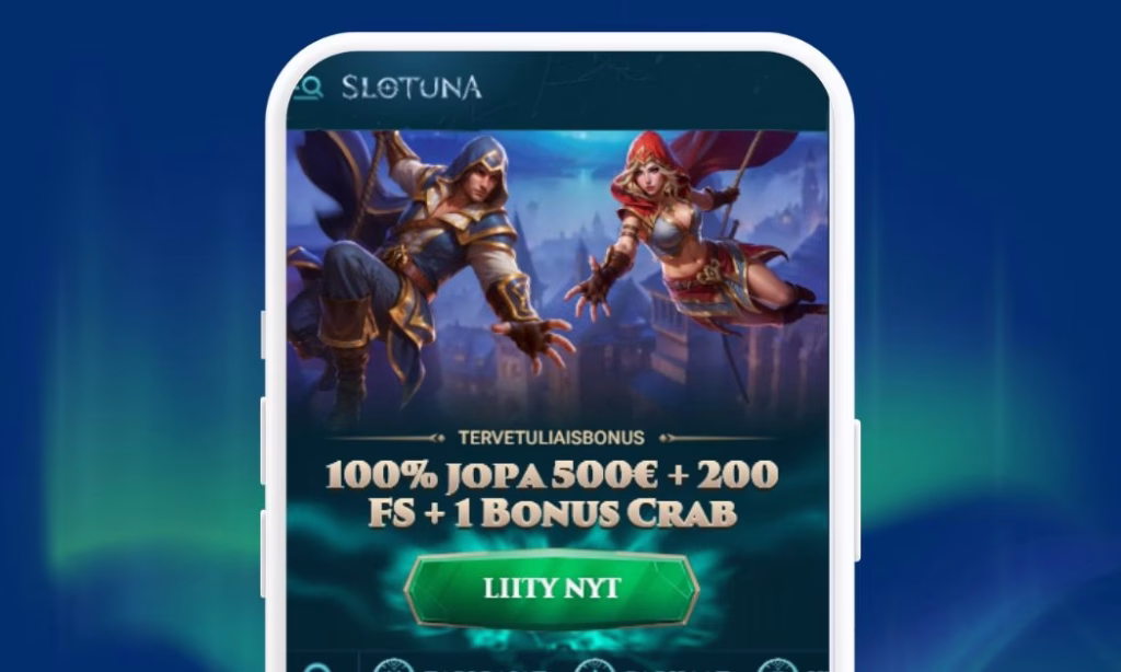 Rekisteröi pelitili Slotunalle