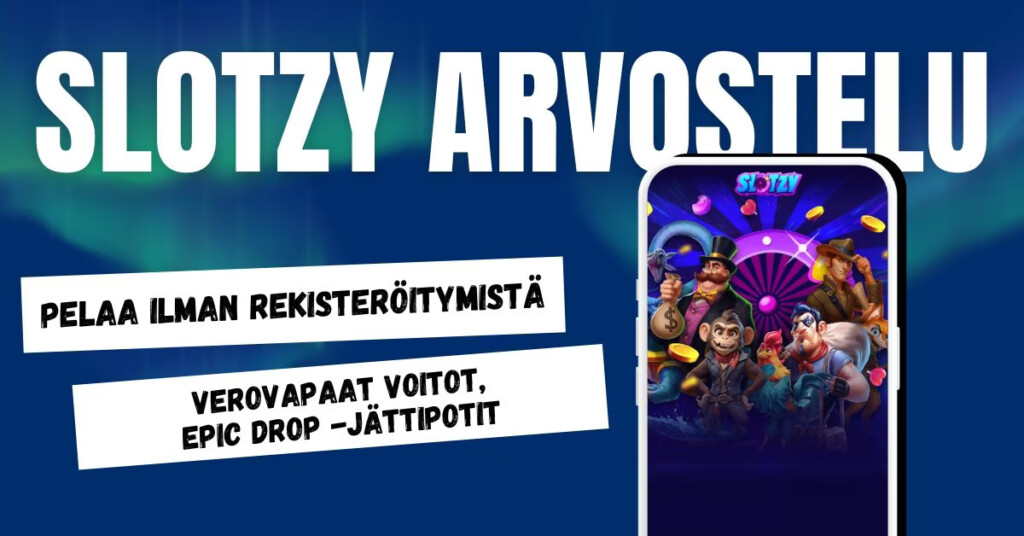 Slotzy Casino on verovapaa pikakasino, josta löydät Epic Drop jättipotit.