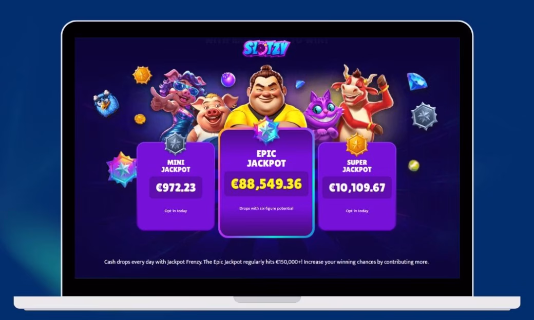 Epic Drop progressiiviset jackpot-pelit Slotzy Kasinolta.