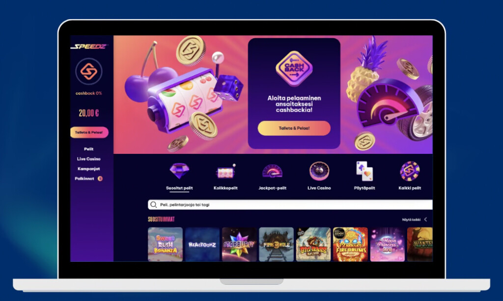 Speedz Casino tarjoaa laadukkaat kolikkopelit.