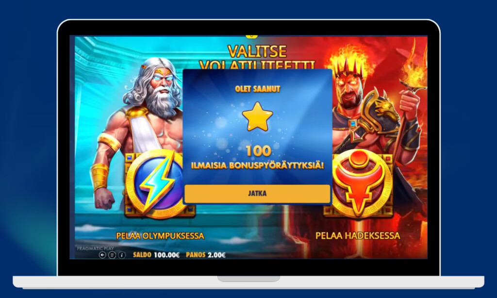 Spiidi Casinolta uusille pelaajille 100 käteiskierrosta.