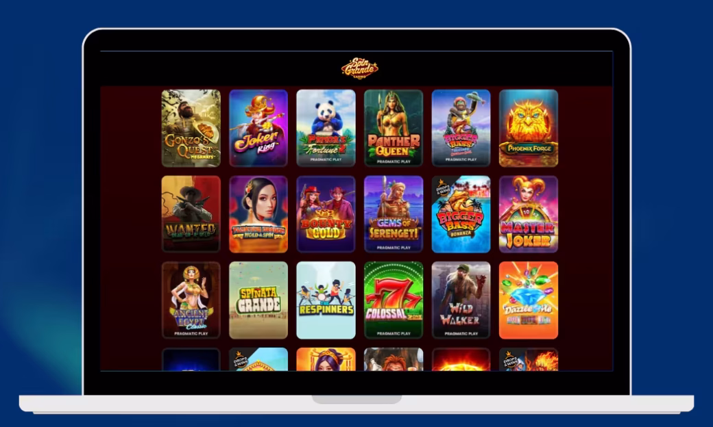 Spin Grande Casinolta löytyy yli 5 000 kasinopeliä.