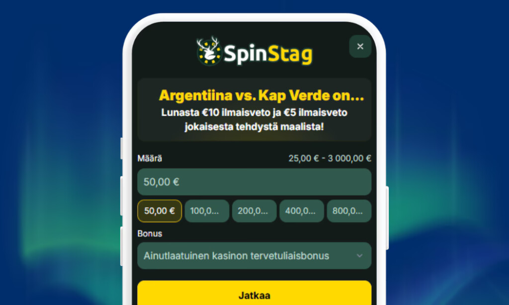 Zimpler talletukset verkkopankkitunnuksin Spin Stag Casinolla.