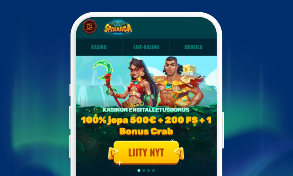 Spinanga Casinolle pelien aloitus tapahtuu rekisteröimällä pelitili.