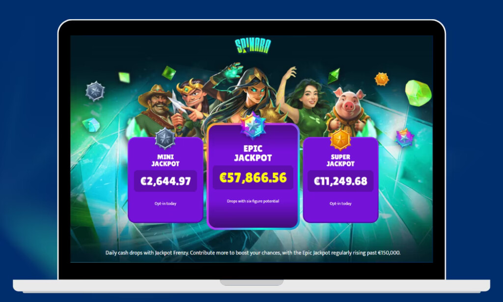 Spinara Casino tarjoaa Epic Jackpotit.