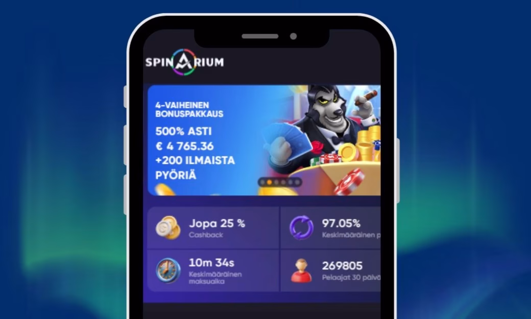 Spinarium Casinolle talletat useilla eri valuutoilla ja maksutavoilla.