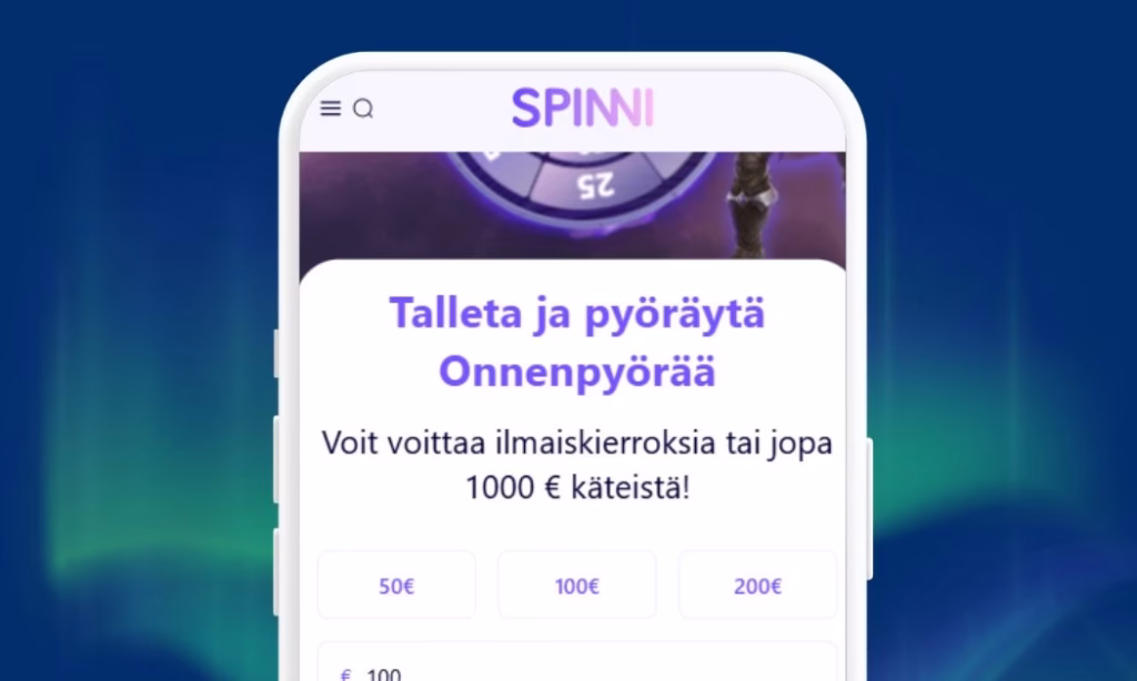 Spinni Casino nopeat Zimpler talletukset