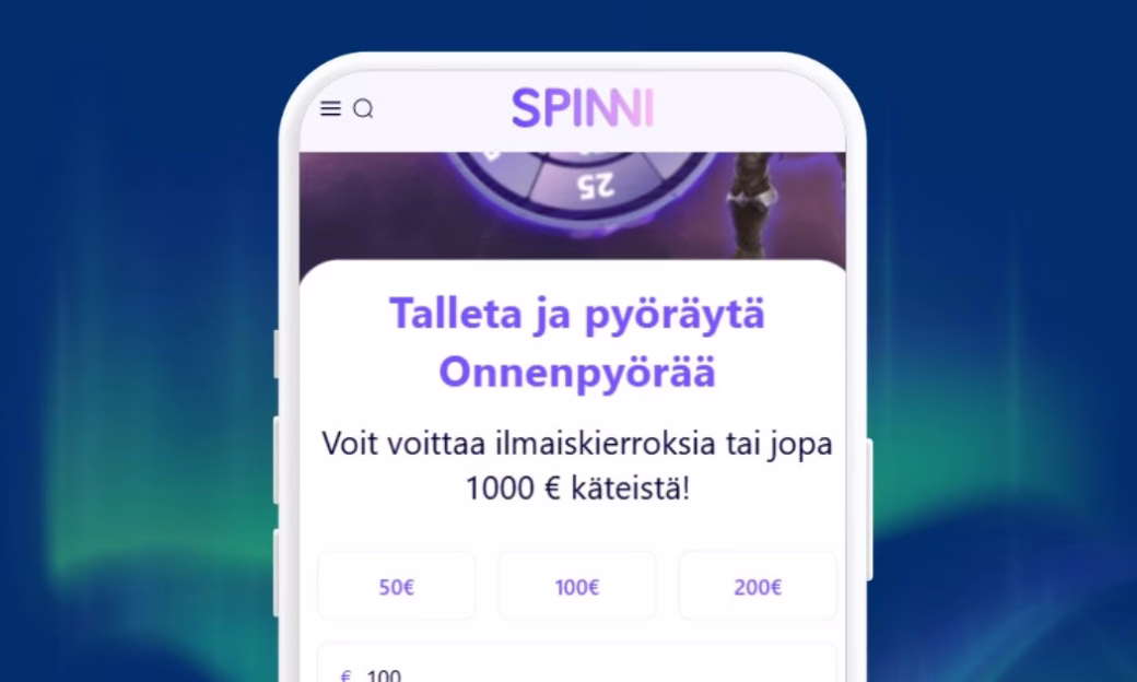 Spinni Casino nopeat Zimpler talletukset