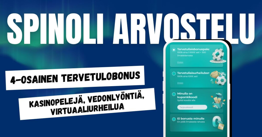 Spinoli Casino arvostelun päämaininnat