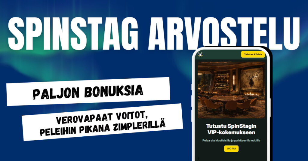 SpinStag Casino tarjoaa paljon bonuksia, pelejä ja vedonlyöntikohteita sekä verovapaat voitot.