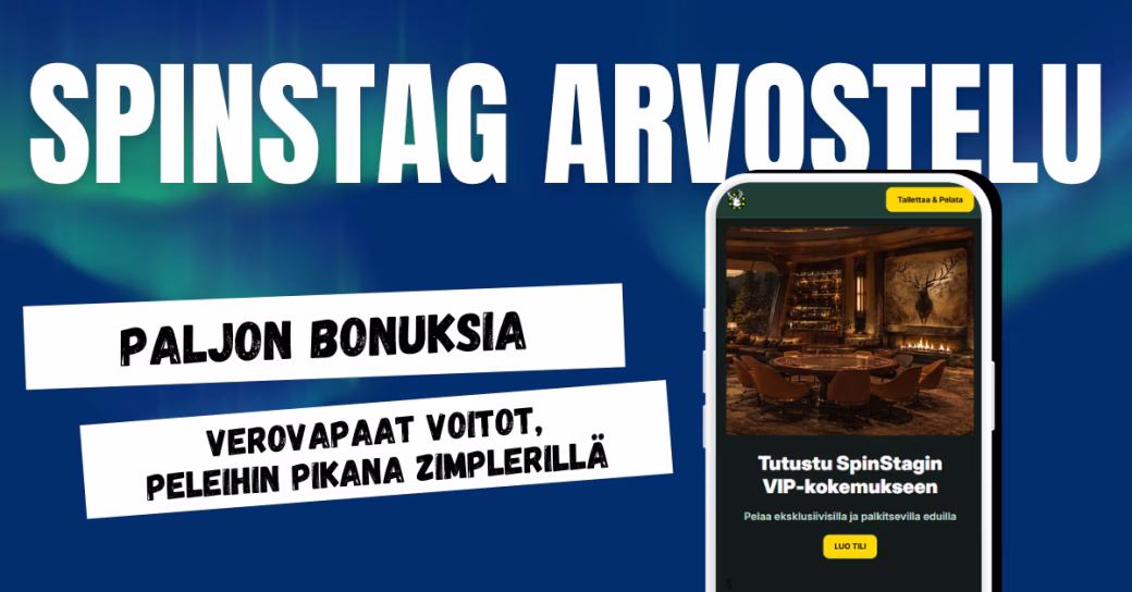 SpinStag Casino tarjoaa paljon bonuksia, pelejä ja vedonlyöntikohteita sekä verovapaat voitot.