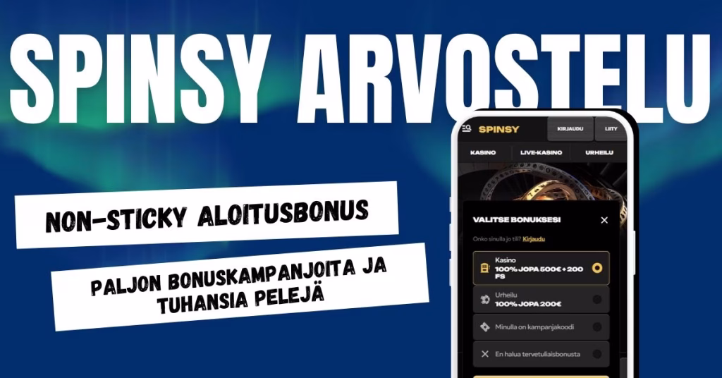 Spinsy Casinolta non-sticky bonus