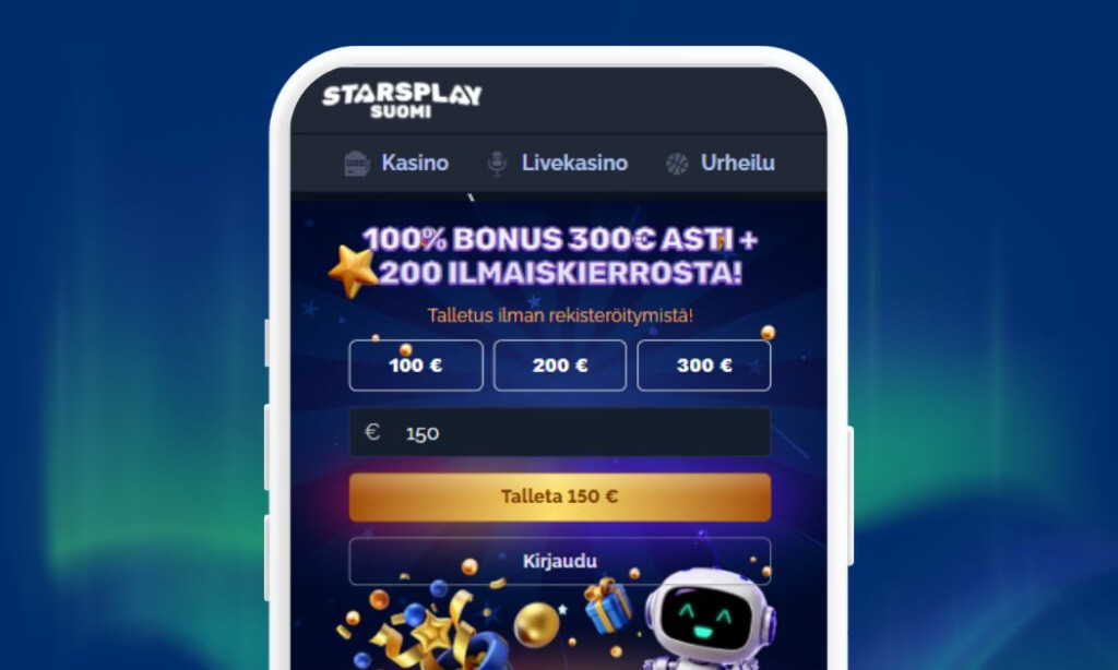 StarsPlay Casino nopeat Zimpler talletukset